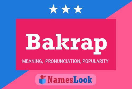 Bakrap Name Poster