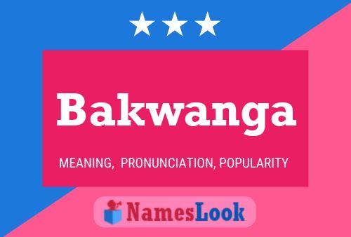 Bakwanga Name Poster