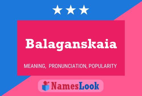 Balaganskaia Name Poster