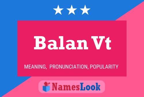 Balan Vt Name Poster