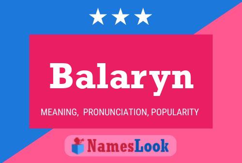 Balaryn Name Poster