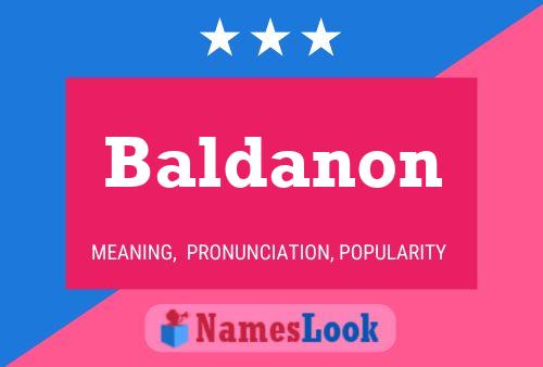 Baldanon Name Poster