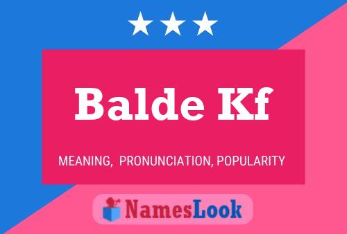 Balde Kf Name Poster