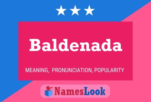 Baldenada Name Poster