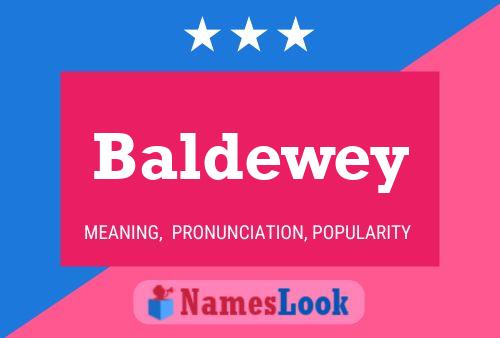 Baldewey Name Poster