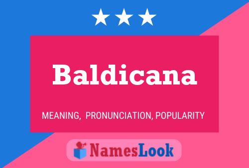 Baldicana Name Poster