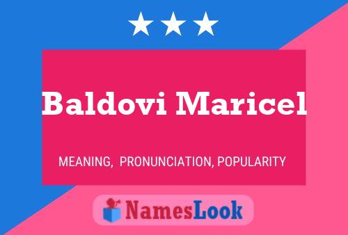 Baldovi Maricel Name Poster