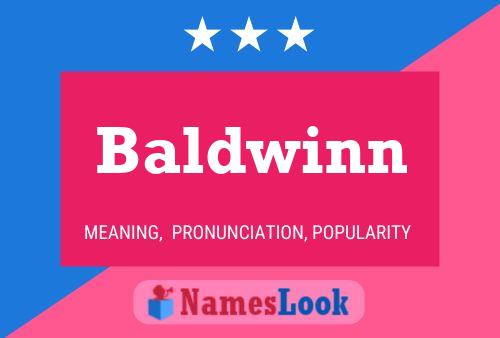 Baldwinn Name Poster