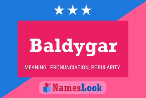 Baldygar Name Poster