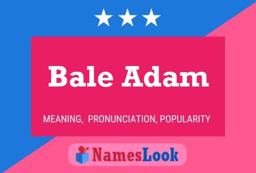 Bale Adam Name Poster