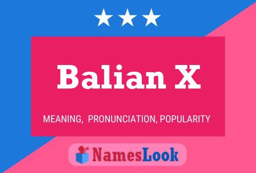 Balian X Name Poster