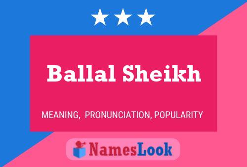 Ballal Sheikh Name Poster