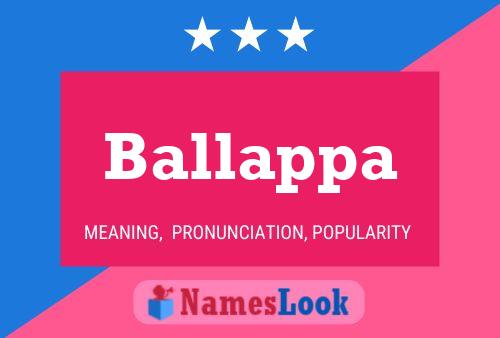 Ballappa Name Poster