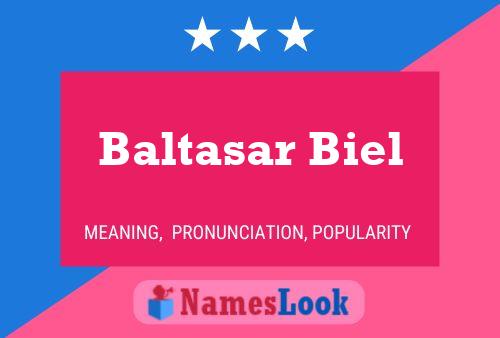 Baltasar Biel Name Poster