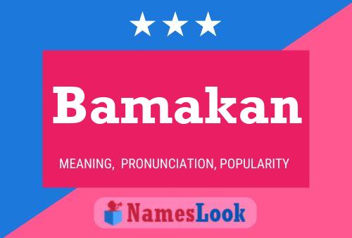 Bamakan Name Poster