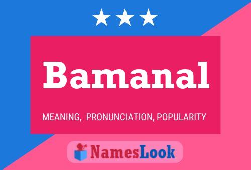 Bamanal Name Poster