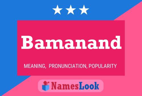 Bamanand Name Poster