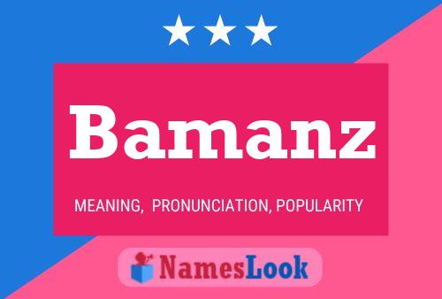 Bamanz Name Poster