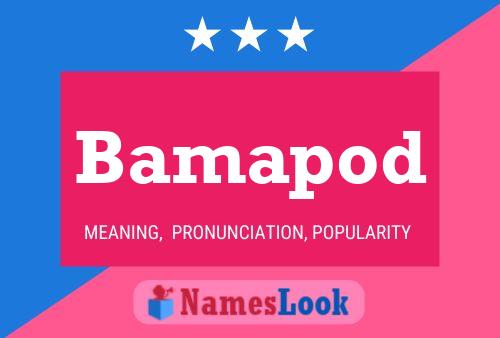 Bamapod Name Poster