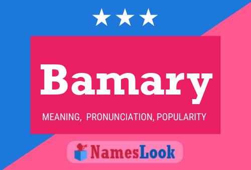 Bamary Name Poster