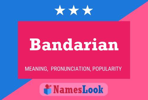 Bandarian Name Poster