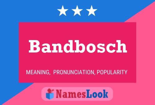 Bandbosch Name Poster