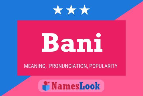 Bani Name Poster