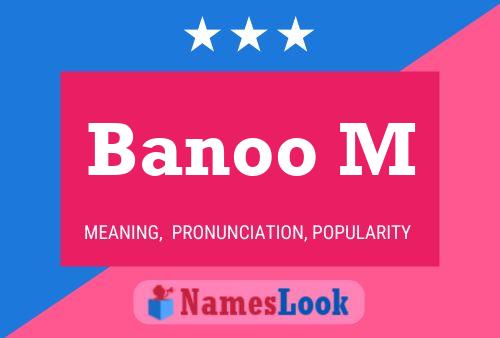 Banoo M Name Poster