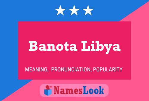 Banota Libya Name Poster