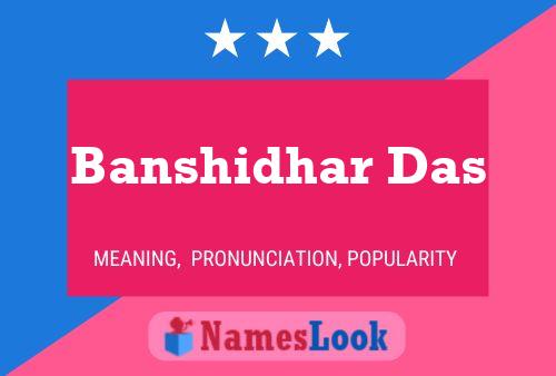 Banshidhar Das Name Poster