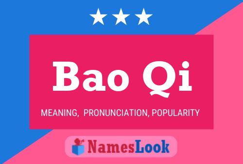 Bao Qi Name Poster