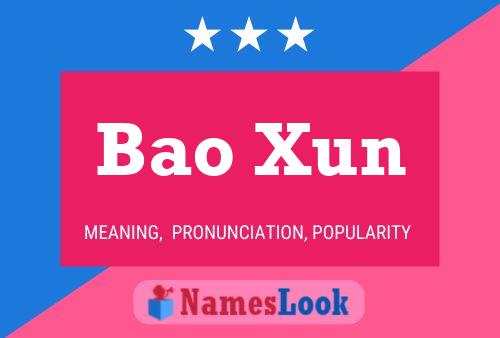 Bao Xun Name Poster