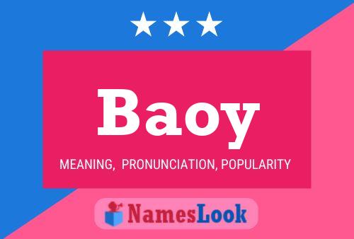 Baoy Name Poster