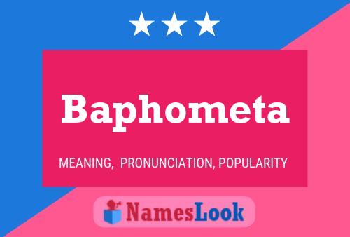 Baphometa Name Poster