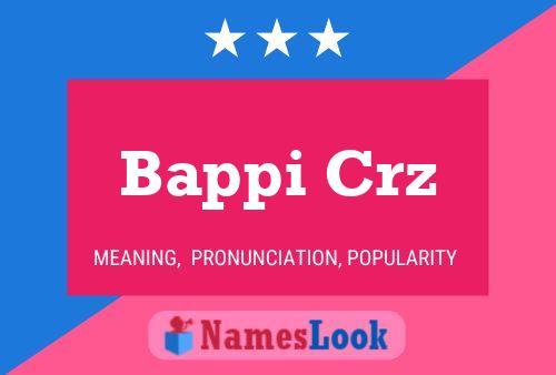 Bappi Crz Name Poster