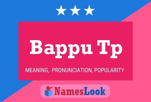 Bappu Tp Name Poster