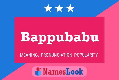 Bappubabu Name Poster