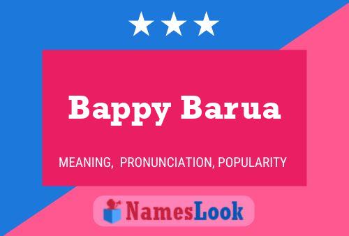 Bappy Barua Name Poster