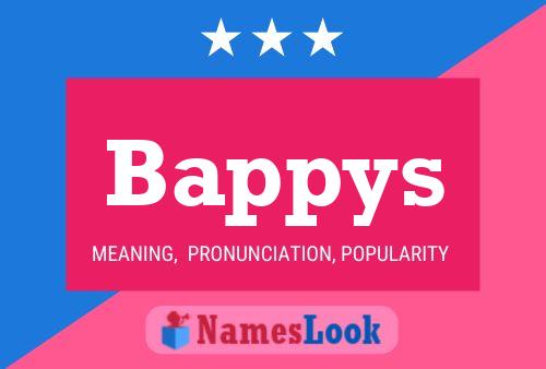 Bappys Name Poster