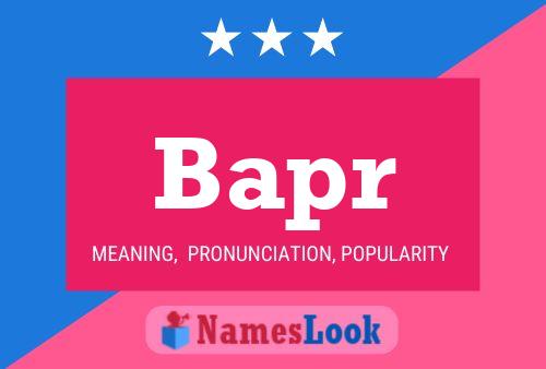 Bapr Name Poster