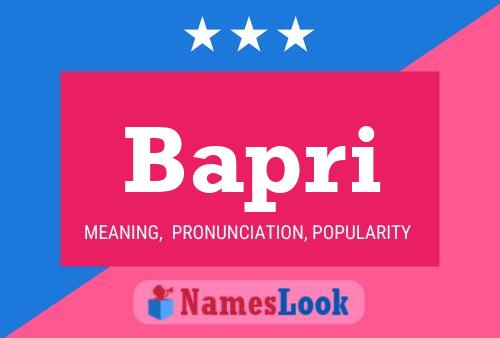 Bapri Name Poster