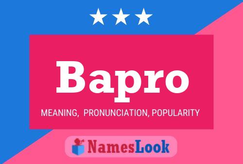 Bapro Name Poster