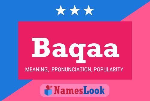 Baqaa Name Poster