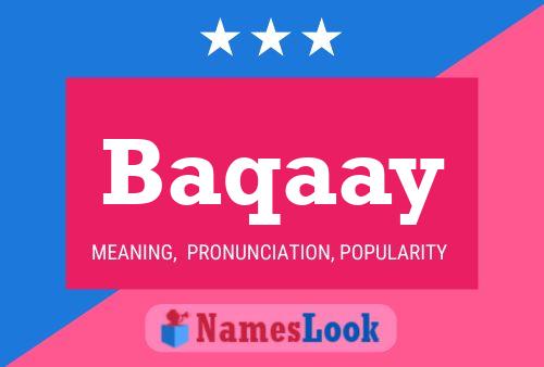 Baqaay Name Poster