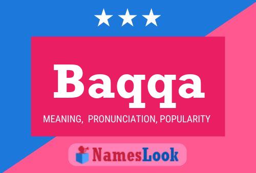 Baqqa Name Poster