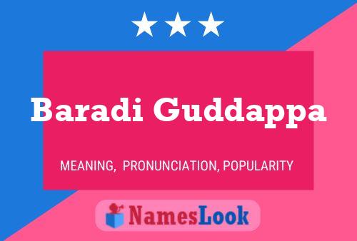 Baradi Guddappa Name Poster