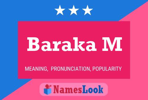 Baraka M Name Poster