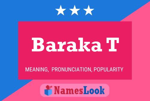 Baraka T Name Poster