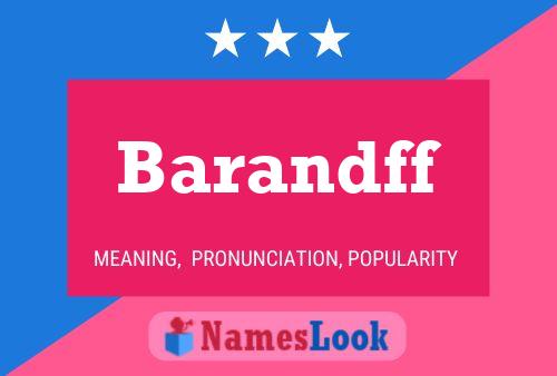 Barandff Name Poster