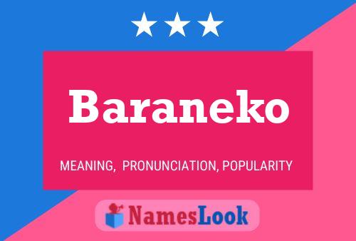 Baraneko Name Poster